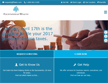 Tablet Screenshot of fountainheadwealth.com